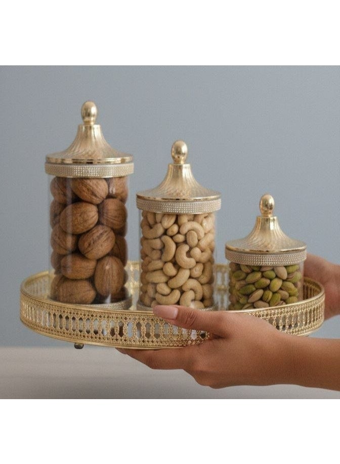 طقم بطرمانات استراس 3*1 - Image 2